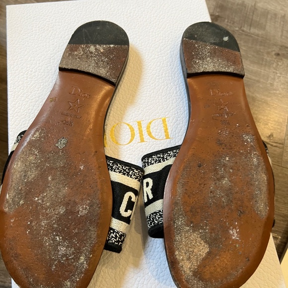 Christian Dior Dway canvas printer slides. - Picture 3 of 6